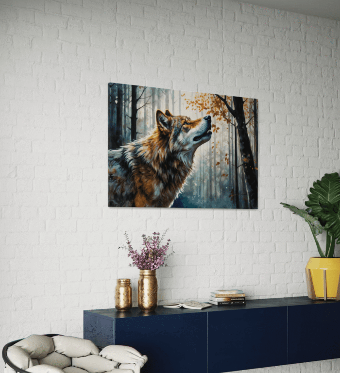 Veggbilde – Ulv i Skogen