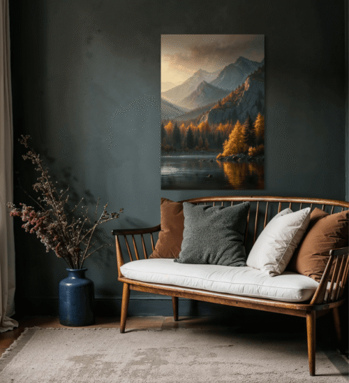Norsk høst på lerret – elegant dekorasjon
