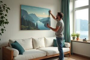 artikkel - Hvordan henge opp lerretsbilder – Enkel guide for alle vegger